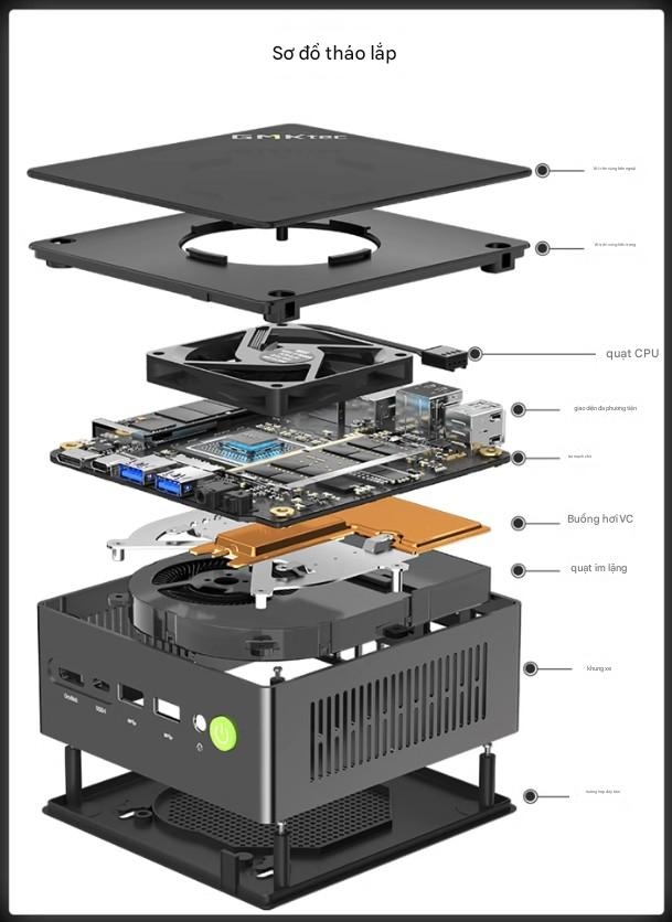 Mini PC GMK K8 PLUS – Sức mạnh vượt trội trong thiết kế nhỏ gọn