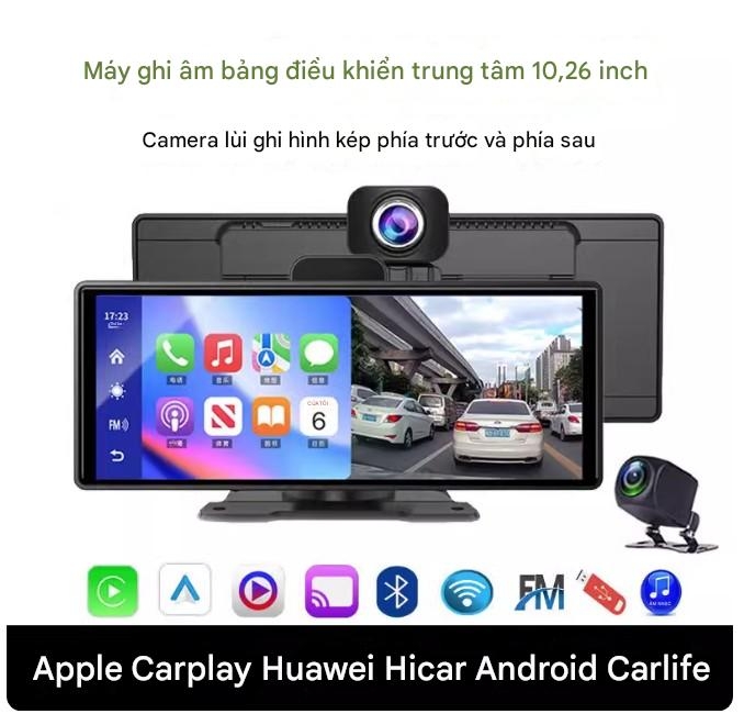 Màn Hình Ô Tô Thông Minh 10.26 inch – Hỗ trợ CarPlay & Android Auto