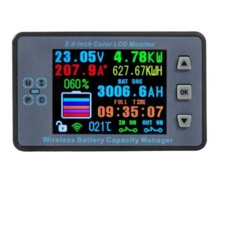 Meter LCD Screen Multifunctional Wireless 0-120V 100AH