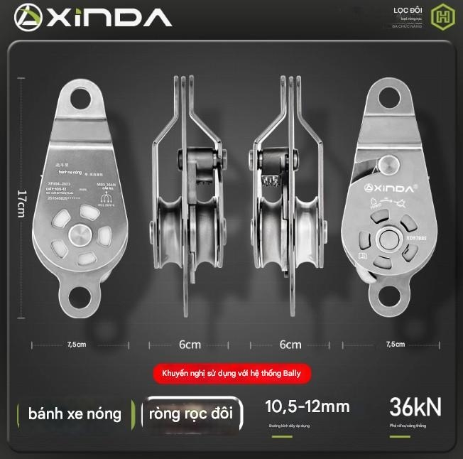 Nâng ròng rọc tự khóa bánh xe treo máy điều hòa không khí dàn nóng nâng hiện vật nâng và nâng tiết kiệm lao động ròng rọc bánh xe