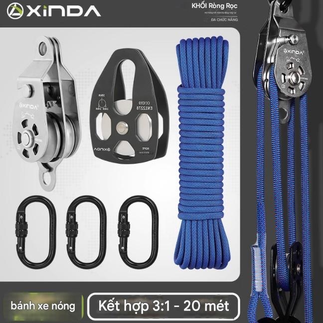 Nâng ròng rọc tự khóa bánh xe treo máy điều hòa không khí dàn nóng nâng hiện vật nâng và nâng tiết kiệm lao động ròng rọc bánh xe