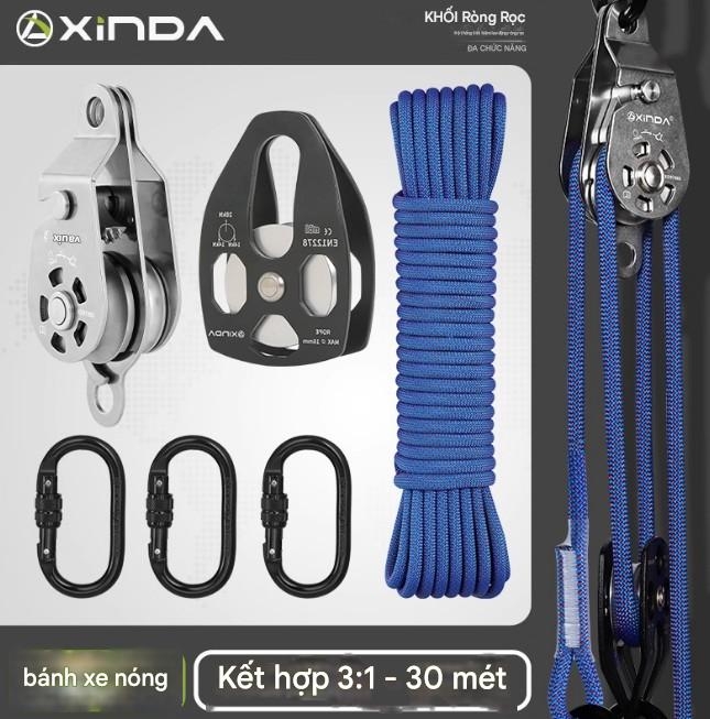 Nâng ròng rọc tự khóa bánh xe treo máy điều hòa không khí dàn nóng nâng hiện vật nâng và nâng tiết kiệm lao động ròng rọc bánh xe