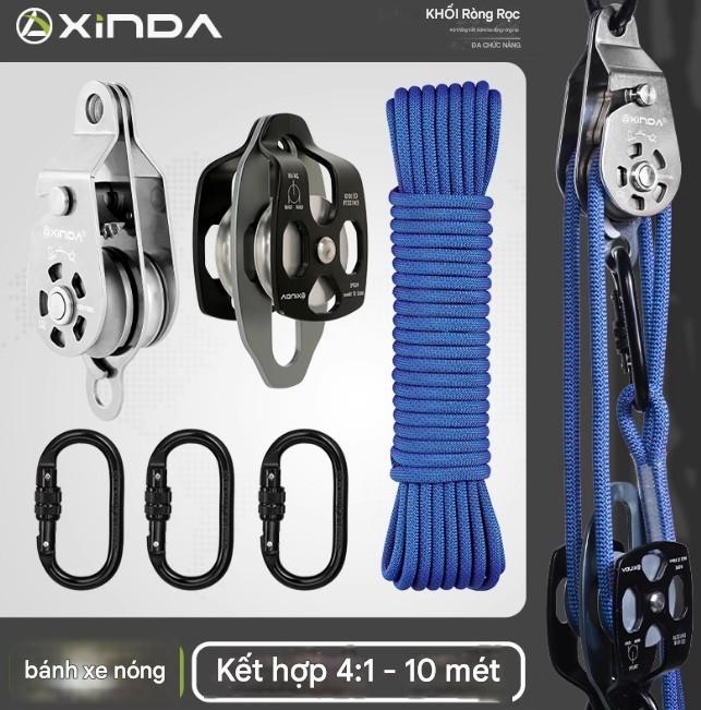 Nâng ròng rọc tự khóa bánh xe treo máy điều hòa không khí dàn nóng nâng hiện vật nâng và nâng tiết kiệm lao động ròng rọc bánh xe