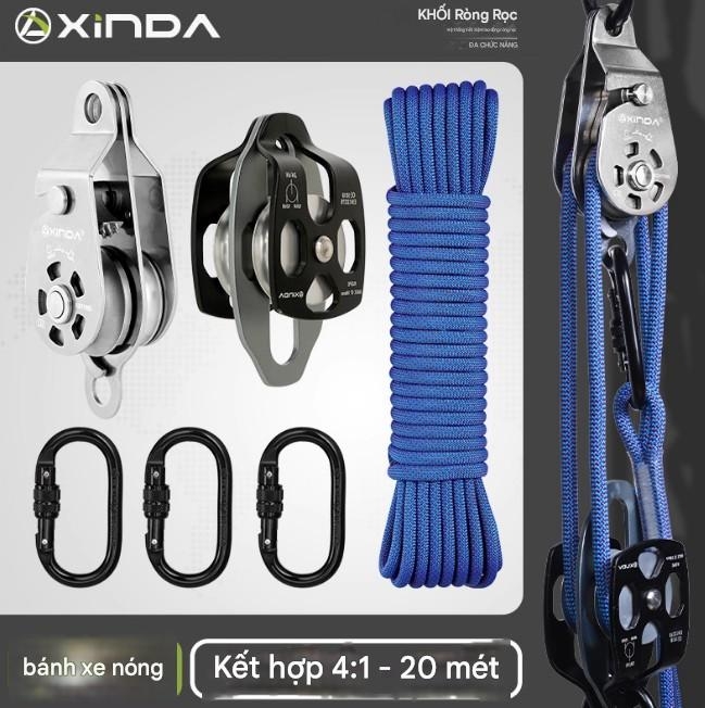 Nâng ròng rọc tự khóa bánh xe treo máy điều hòa không khí dàn nóng nâng hiện vật nâng và nâng tiết kiệm lao động ròng rọc bánh xe