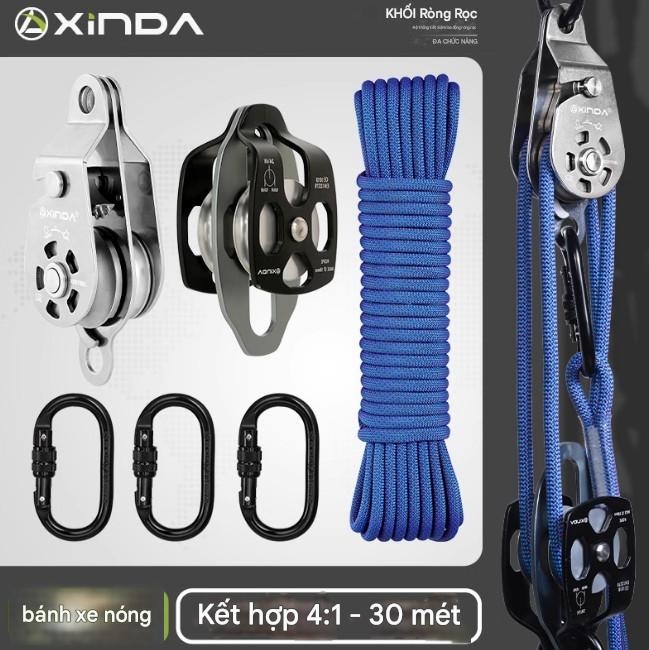 Nâng ròng rọc tự khóa bánh xe treo máy điều hòa không khí dàn nóng nâng hiện vật nâng và nâng tiết kiệm lao động ròng rọc bánh xe