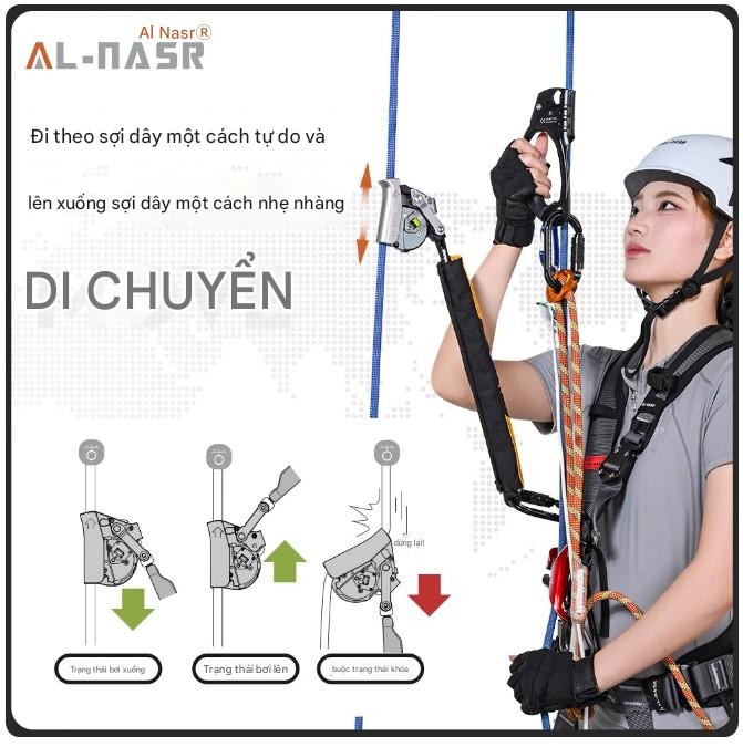 Thiết bị chống rơi Alnas Dragon Điều chỉnh hai chiều Tự động Theo dõi Hoạt động ngoài trời ở độ cao lớn