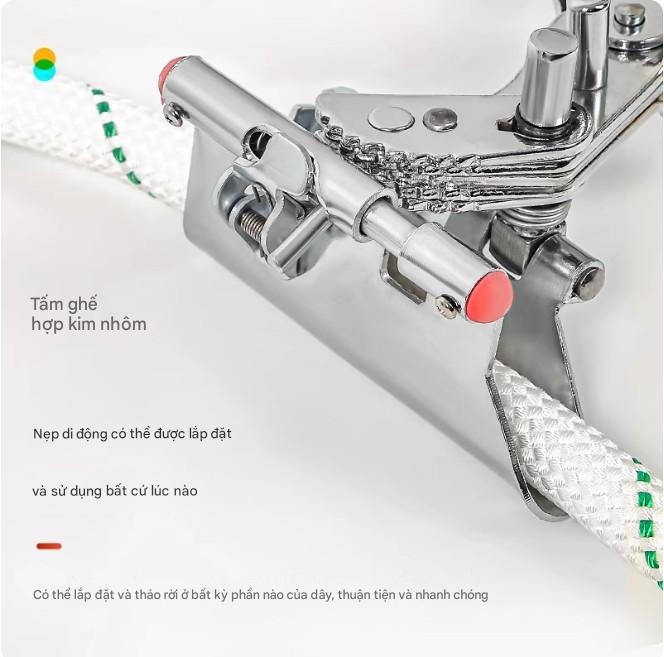 Thiết bị khoá chống rơi Alnas. bảo vệ khi lắp đặt điều hòa không khí. sơn bả. leo núi ngoài trời dây nắm chống rơi