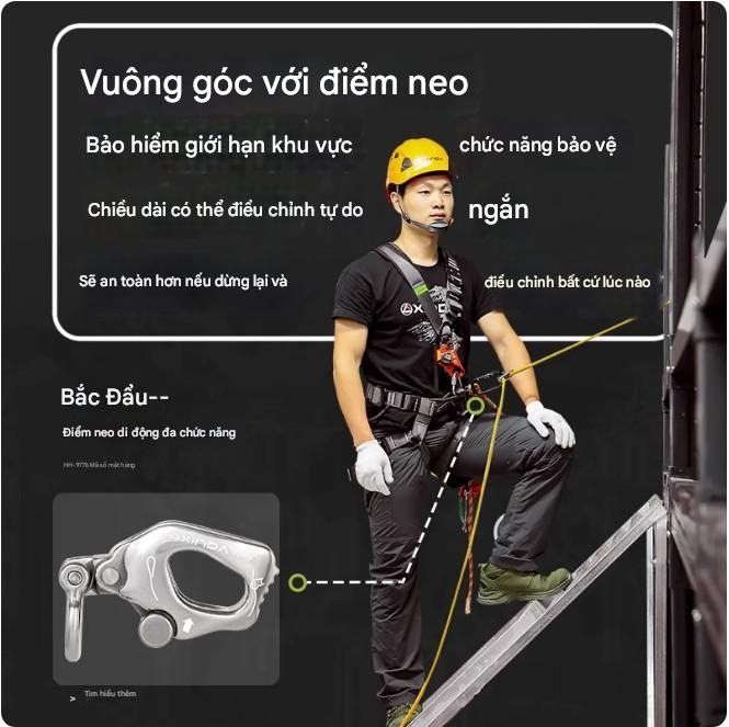 Bộ thiết bị làm việc trên không dây đôi lên xuống Xinda Beidouxing hoàn chỉnh cho việc lắp đặt điều hòa không khí