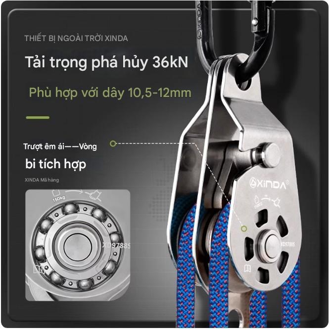 Bộ Ròng rọc Nâng Đa Năng Tự Khóa Ngoài trời XINDA (XINDA Outdoor Equipment).