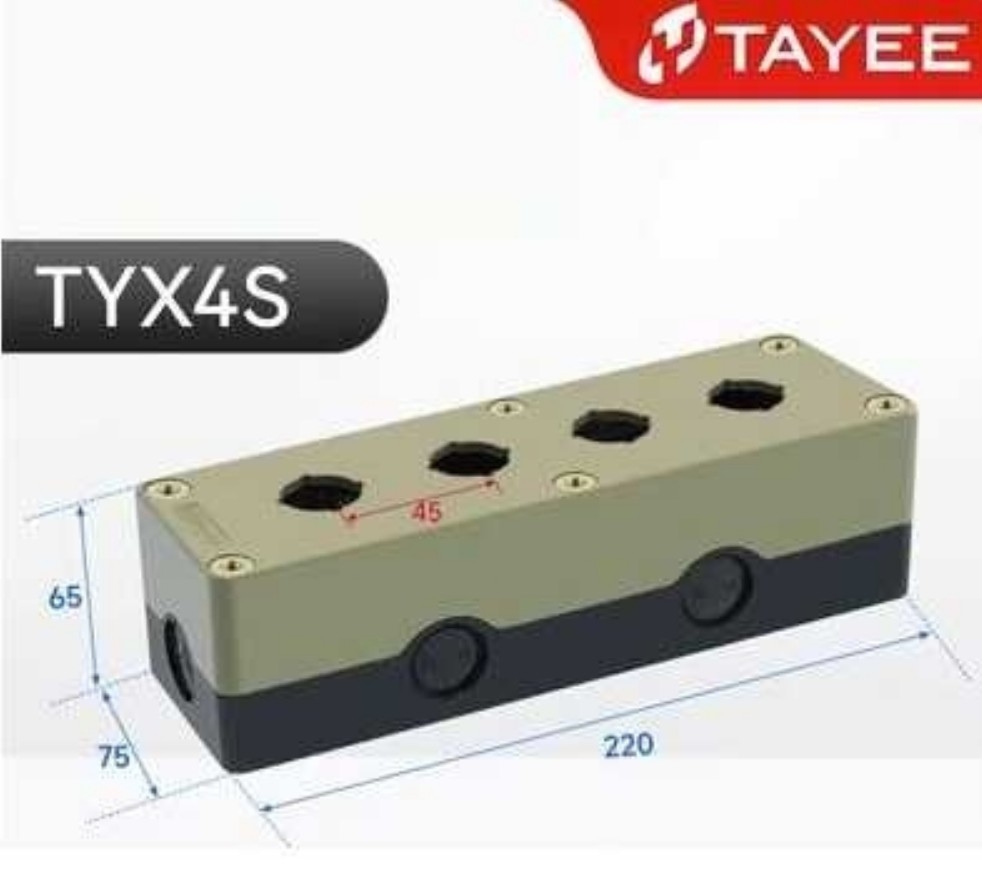 Hộp nút bấm công tắc chống nước TAYEE tự cài đặt 4 lỗ TYX4S