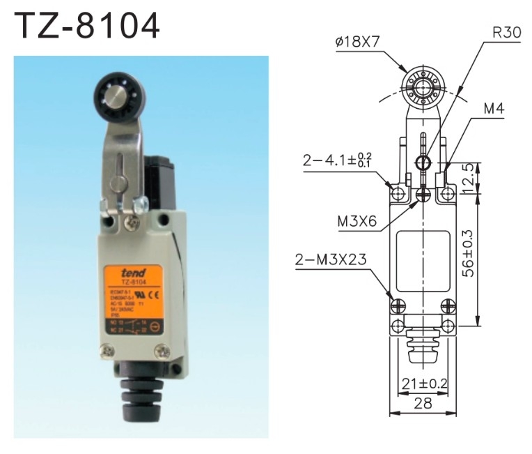 CÔNG TẮC HÀNH TRÌNH TEND TZ-8104