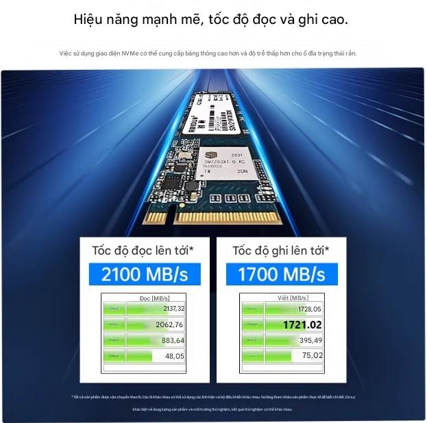 Ổ cứng SSD M.2 (giao thức NVMe, giao diện PCIe): Jetson Orin Nano/Xavier NX