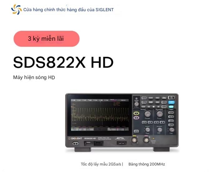 Máy hiện sóng độ phân giải cao Sigstar SDS802/04/12/14/22/24X HD với độ phân giải 12 bit