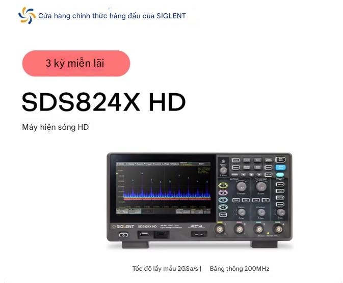 Máy hiện sóng độ phân giải cao Sigstar SDS802/04/12/14/22/24X HD với độ phân giải 12 bit