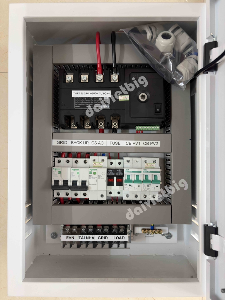 Tủ Điện Năng Lượng Mặt Trời Hybrid 1Pha 3Pha 6kw 8kw 10kw 12kw 16kw 20kw Cao Cấp