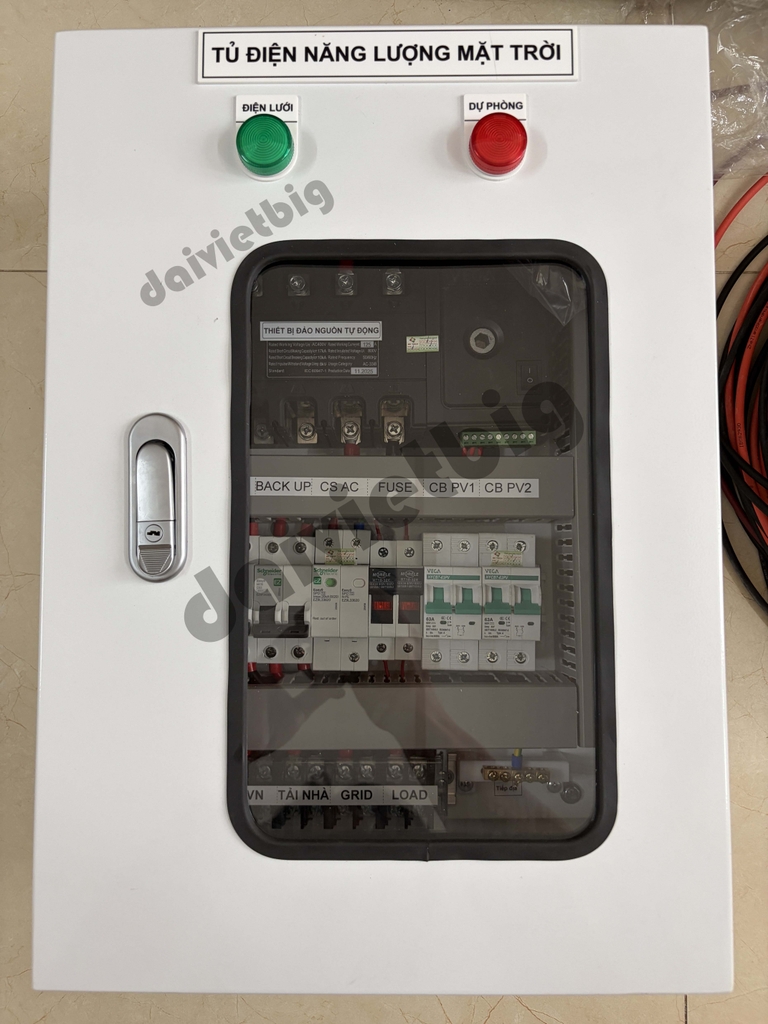 Tủ Điện Năng Lượng Mặt Trời Hybrid 1Pha 3Pha 6kw 8kw 10kw 12kw 16kw 20kw Cao Cấp