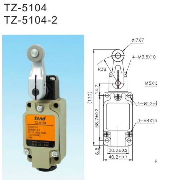 CÔNG TẮC HÀNH TRÌNH TEND TZ-5104-2