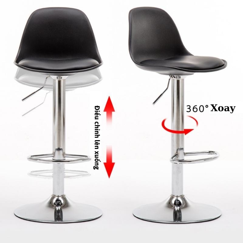 Ghế Quầy Bar, Ghế Makeup, Ghế Trang Điểm, Ghế Xoay 360 Độ Bọc Da Cao Cấp Nhập Khẩu Chính Hãng - Nội Thất ĐVB