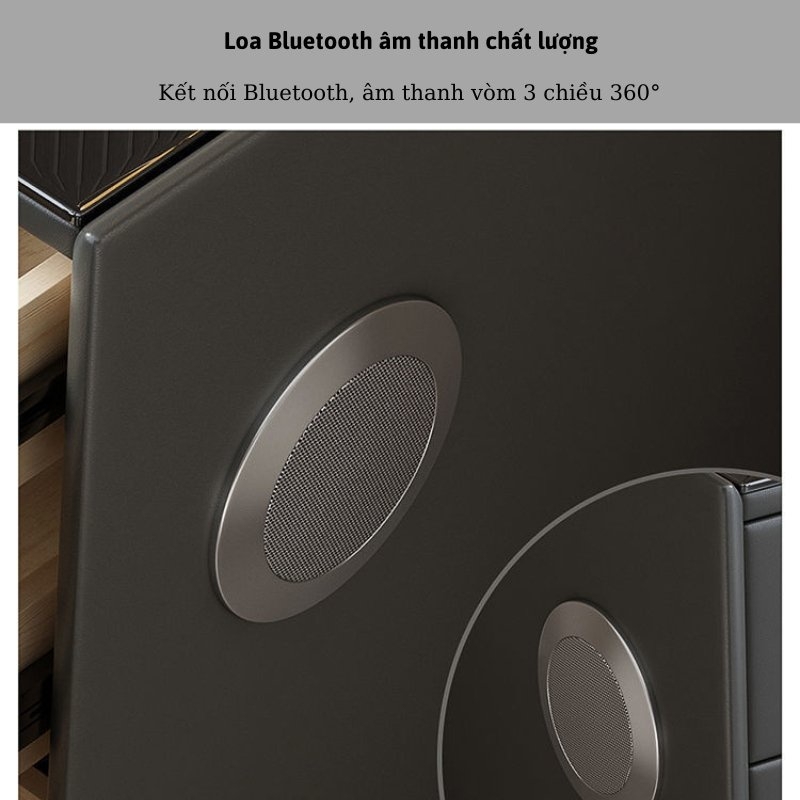 Tủ Đầu Giường,Táp Đầu Giường Thông Minh Có Sạc Không Dây, Đèn Led, Loa Bluetooth Hàng Nhập Khẩu Chính Hãng - Nội Thất ĐAIVIETBIG