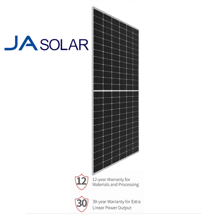 Tấm pin năng lượng mặt trời JA 640W | 2 mặt kính| JA Solar 640w n-type |JAM72D42/LB