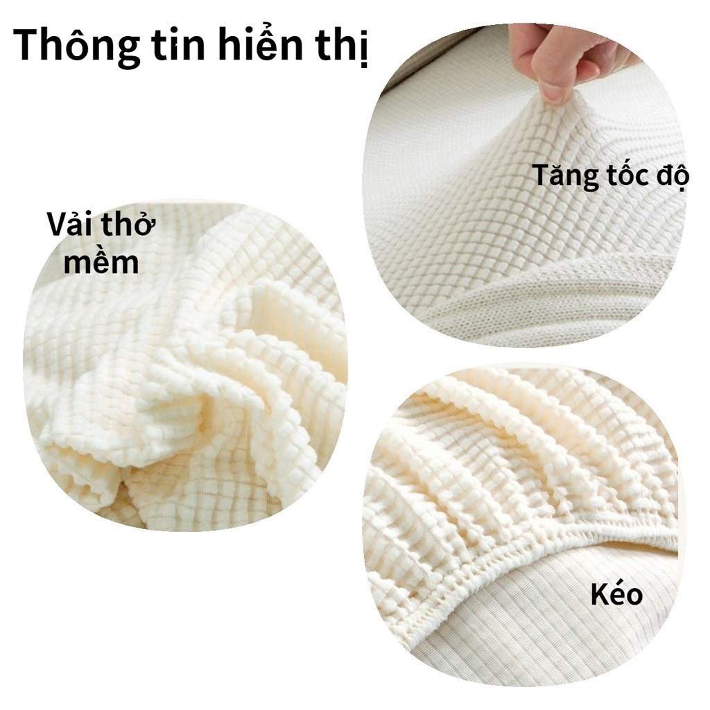 VẢI BỌC SOFA màu trơn nhung gân caro