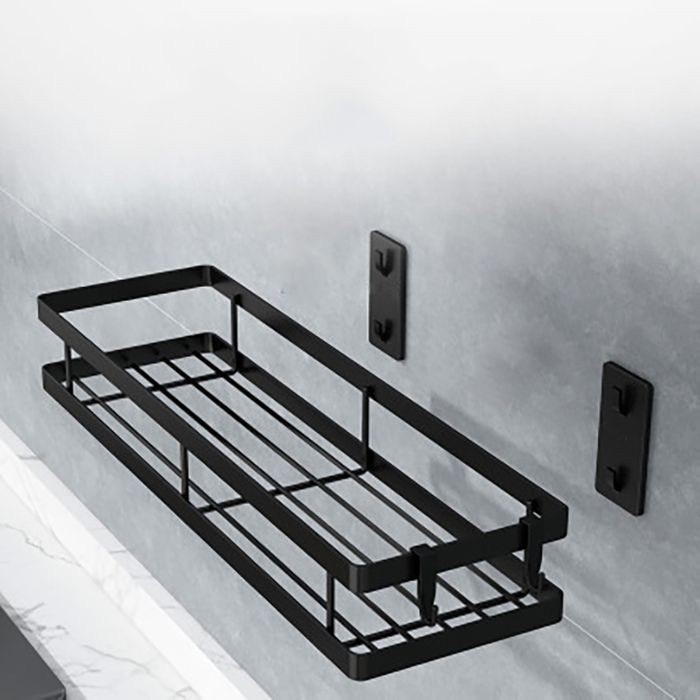 Kệ đựng gia vị - Sơn 3 lớp sang trọng - Kèm 2 móc - 2 miếng DÁN NHỰA siêu dính Tải trọng 5kg