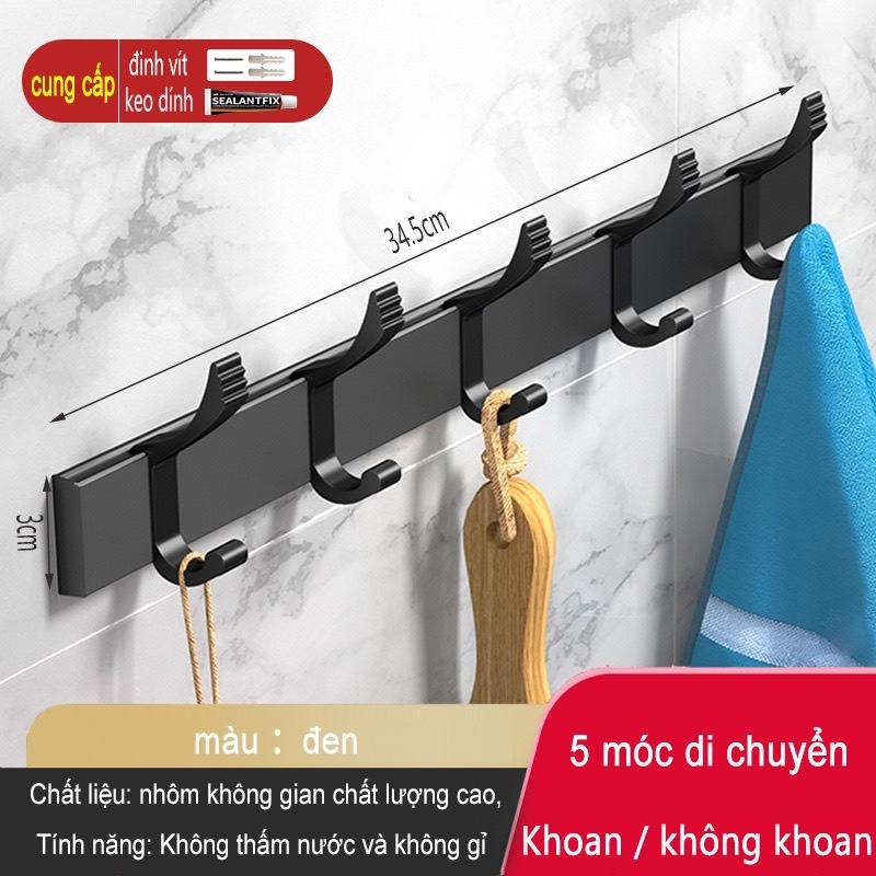 Giá treo khăn/ cọ trang điểm ĐAIVIETBIG gắn tường gấp gọn tiện lợi