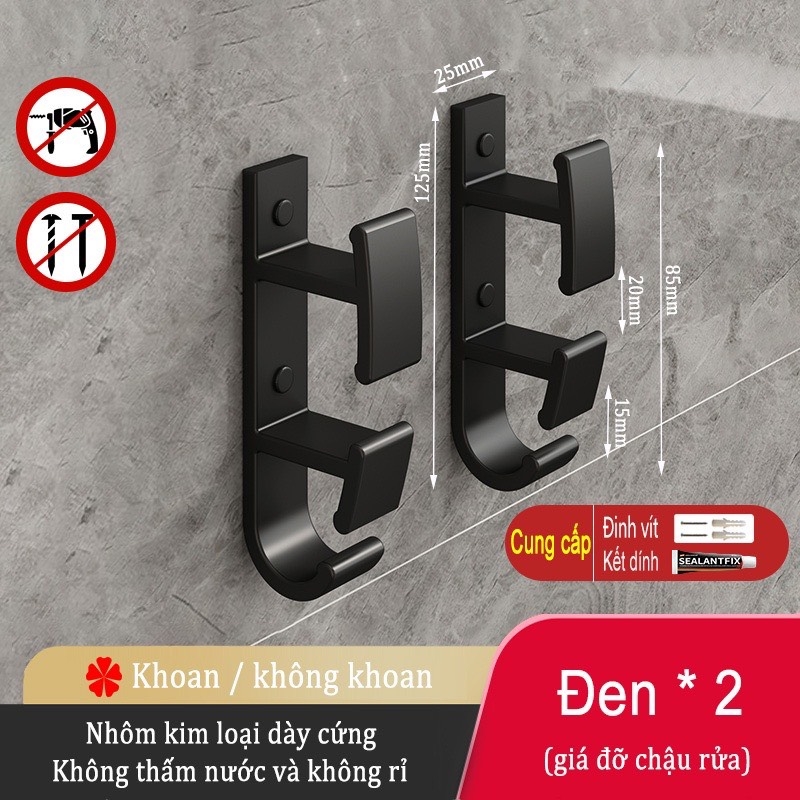 Móc treo đồ gắn tường không cần khoan lỗ dành cho nhà bếp phòng tắm