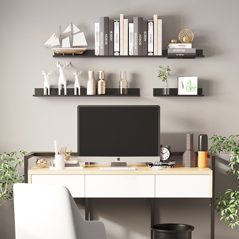 Kệ đựng đồ dùng gắn tường không cần khoan tiện dụng cho phòng khách/ phòng ngủ