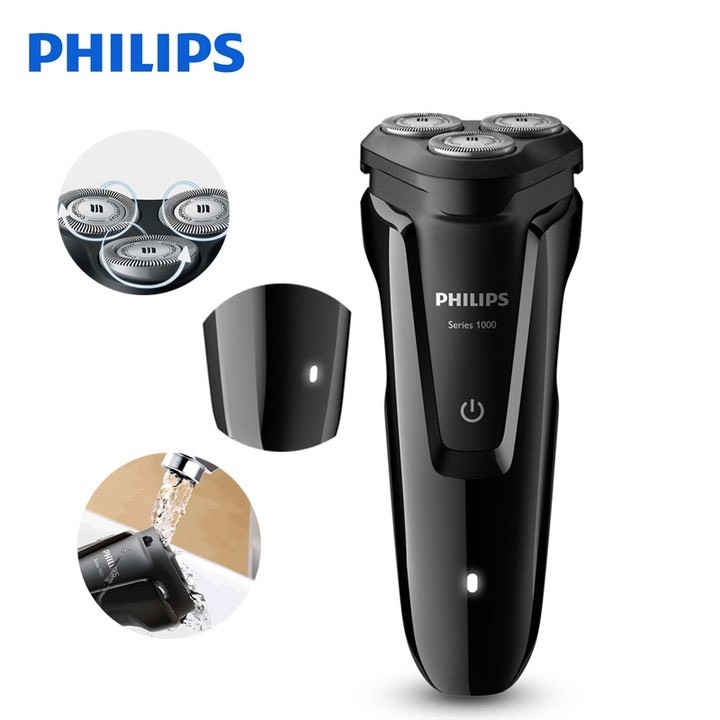 Máy cạo râu cao cấp nhãn hiệu Philips S1010 tích hợp 3 lưỡi - Hàng nhập khẩu chính hãng (Bảo hành chính hãng: 24 THÁNG)