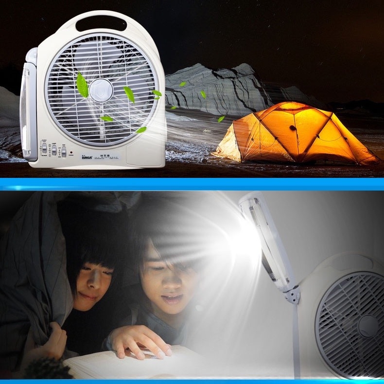 Quạt Tích Điện SUNCA FS-299AL 1 hoặc 2 Ắc Quy