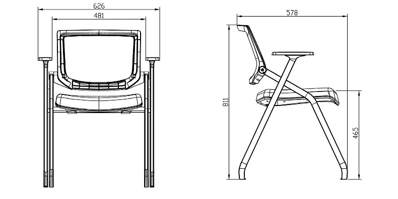 Ghế gập gấp văn phòng & lớp học