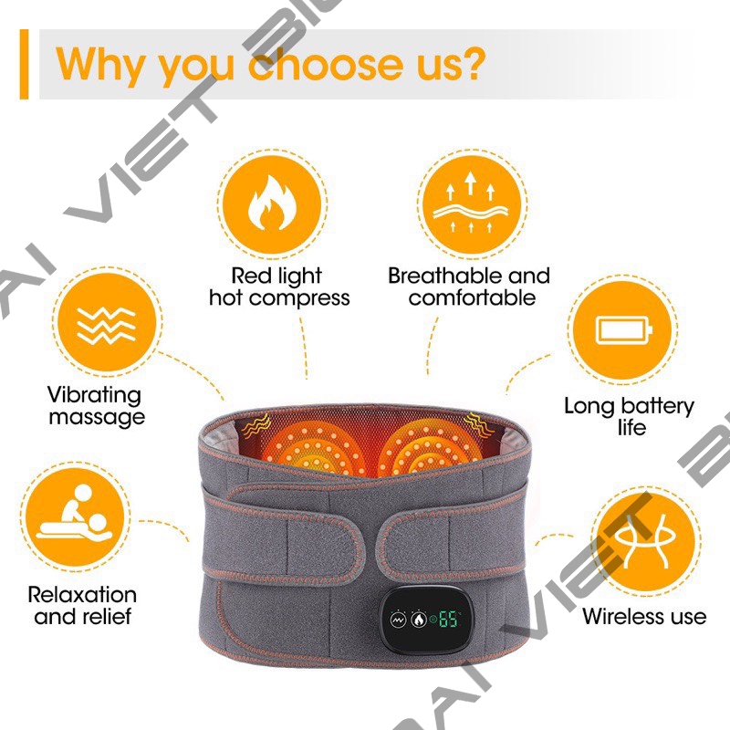 Đai hơi kéo giãn cột sống Z6, hỗ trợ giảm đau do thoát vị đĩa đệm, thoái hóa cột sống, đau lưng cấp, sử dụng an toàn