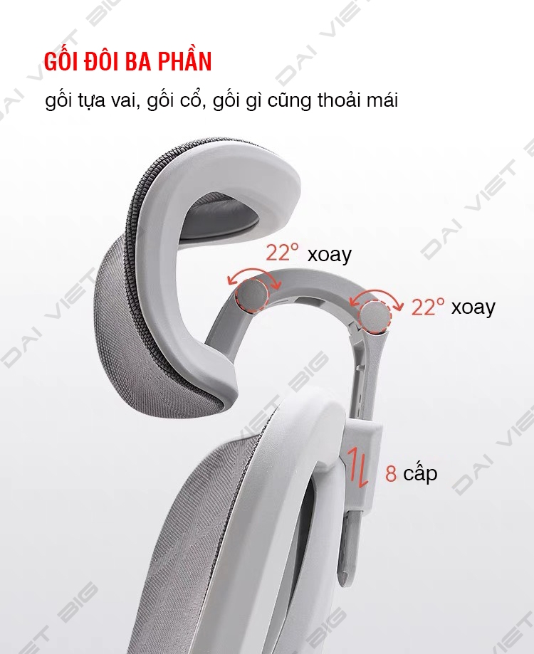 Ghế công thái học ergonomic Sihoo M57 / M57B (có gác chân) bảo hành 3 năm