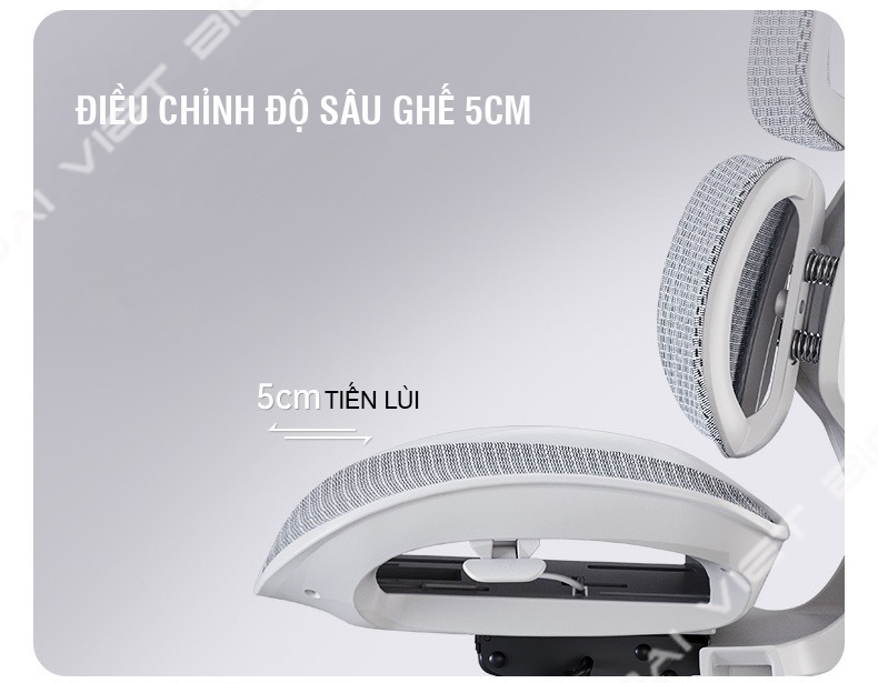 Ghế công thái học ergonomic Sihoo Doro S100 tặng kèm gác chân cao cấp, bảo hành 3 năm