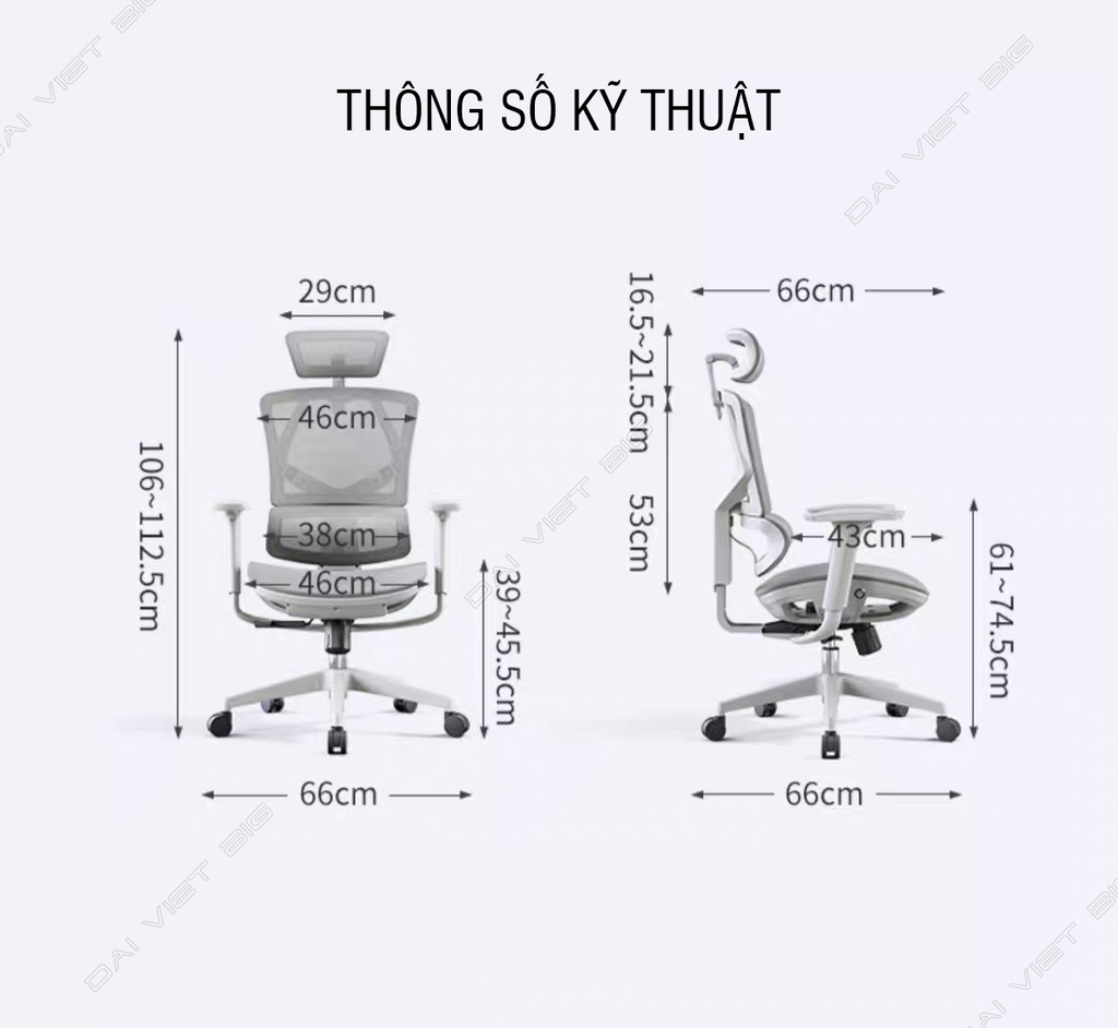 Ghế công thái học ergonomic Sihoo M91C BẢN TAY NÂNG CẤP 3D