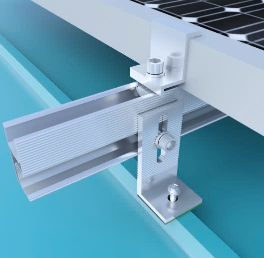 Thanh rail nhôm pin năng lượng mặt trời dài 4,2m