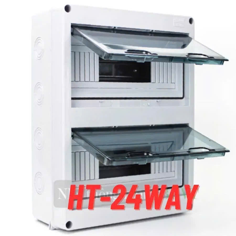 Tủ điện nhựa HT-8 WAY , HT-12 WAY , HT-18 WAY, HT-24 WAY chống nước – Tủ điện lắp nổi 2025