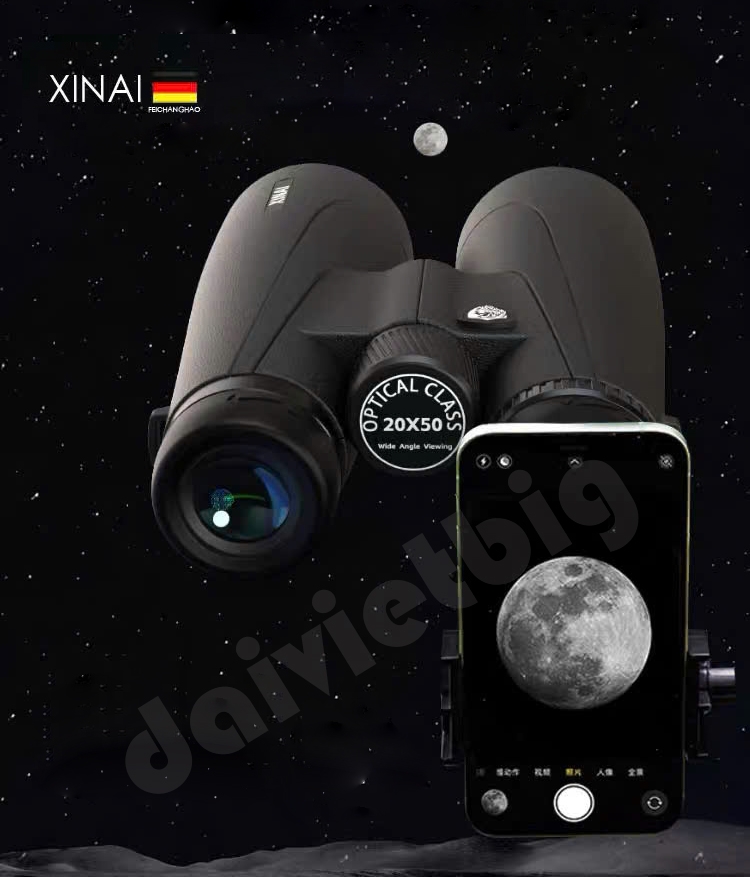 Ống nhòm Đức XINAI công suất cao độ nét cao cấp chuyên nghiệp ngoài trời thiếu sáng nhìn ngày và đêm di động chụp ảnh kép
