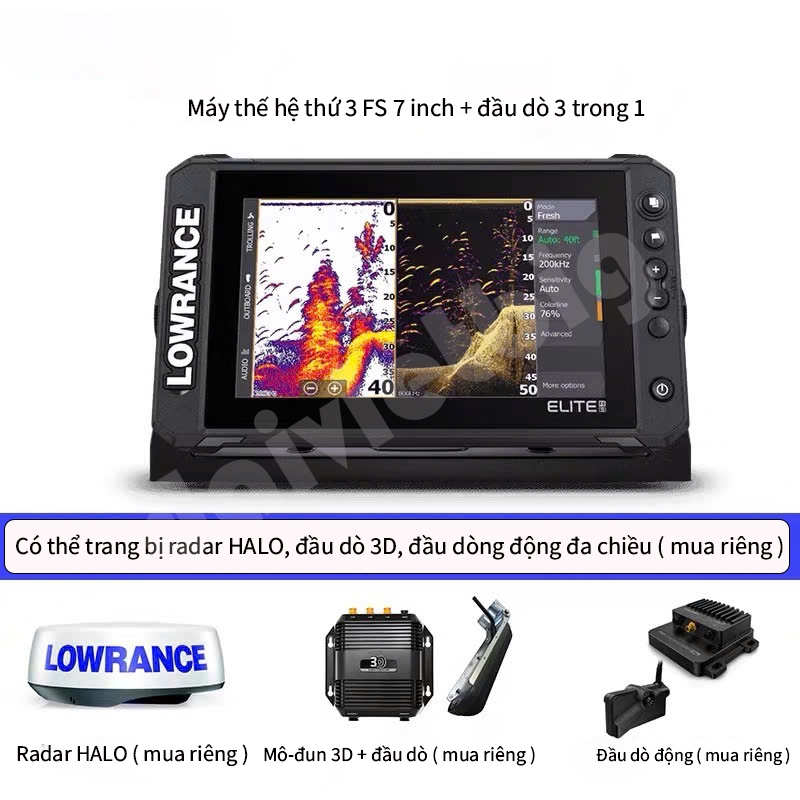 Máy dò cá GPS Lawrence Luya máy dò cá trên biển HOOK7XHOOK7TSHOOK9