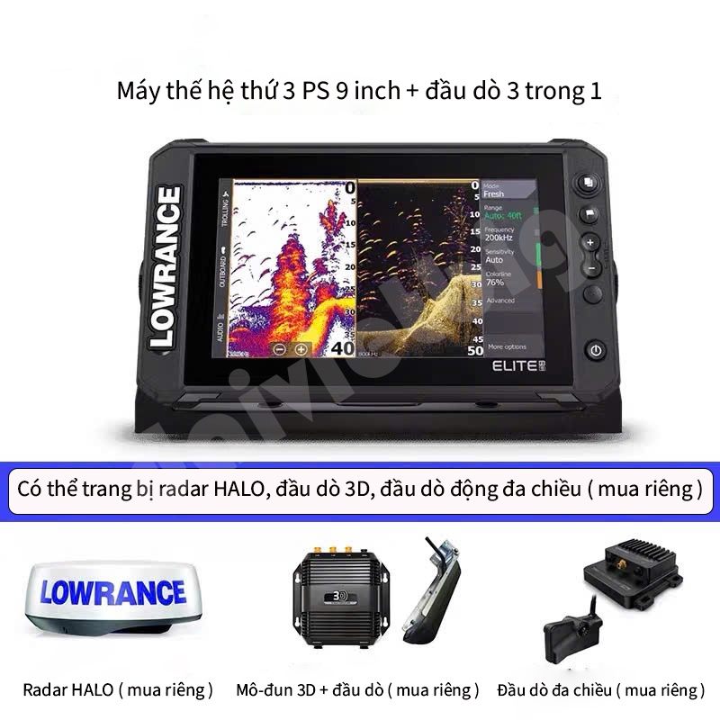 Máy dò cá GPS Lawrence Luya máy dò cá trên biển HOOK7XHOOK7TSHOOK9