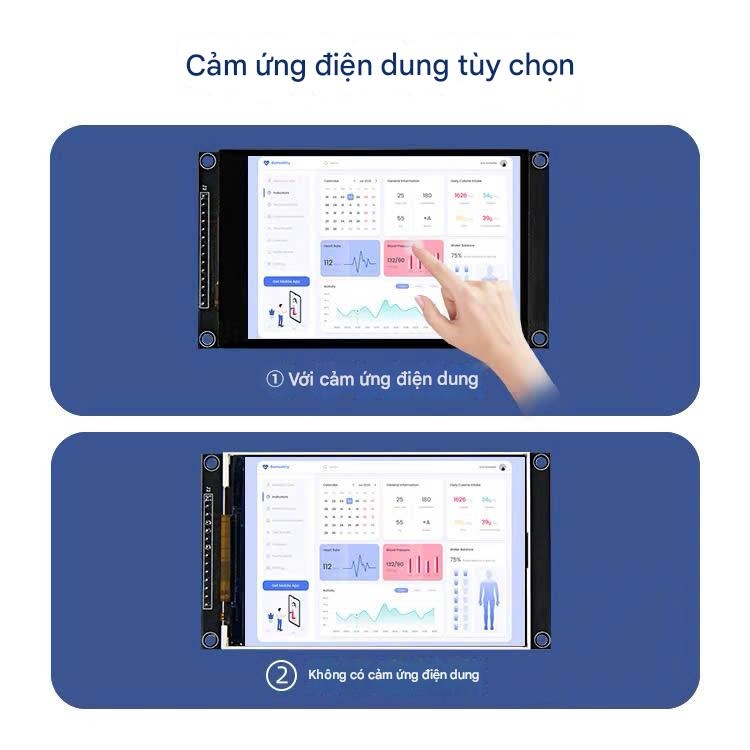 Mô-đun hiển thị màn hình cảm ứng điện dung TFT LCD cổng nối tiếp SPI 4.0 inch 320*480 hỗ trợ Arduino