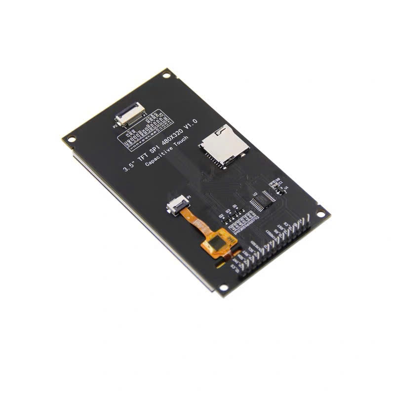 Mô-đun hiển thị màn hình cảm ứng điện dung TFT LCD cổng nối tiếp SPI 3,5 inch phiên bản IPS 320*480 màu đen