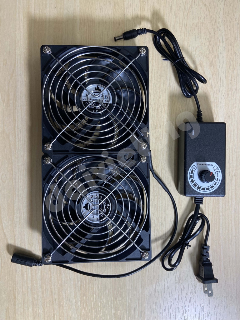 Quạt Tản Nhiệt Đôi 12x24cm Có Điều Tốc