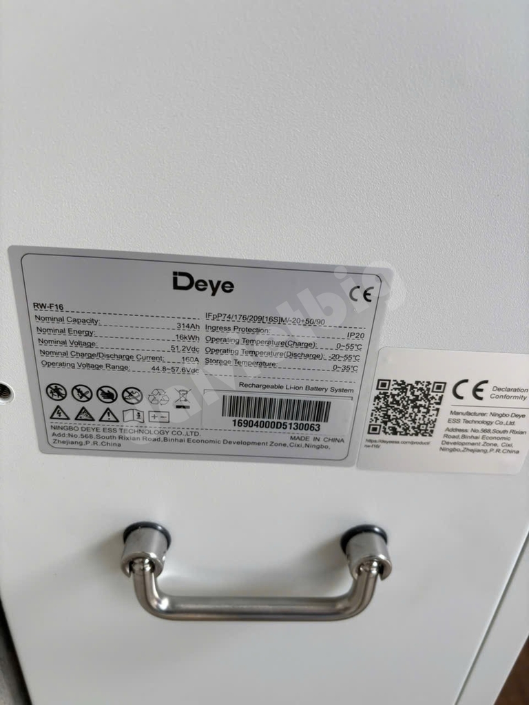 Pin Lithium Deye áp thấp RW-F16-314Ah-16Kw