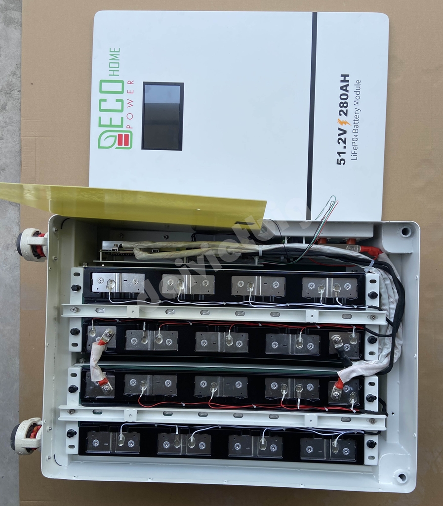 Pin Lithium ECOHOME | 51.2V - 280AH - 14KWH  | Bảo Hành 5 năm