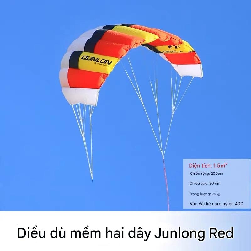 Diều dù mềm 2 dây – Chất liệu 40D Nylon Ripstop