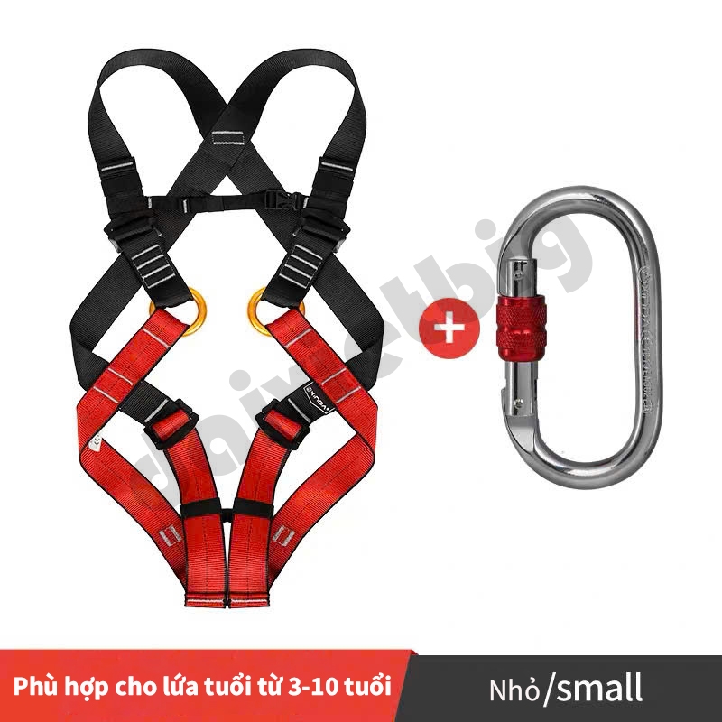 Dây an toàn leo núi ngoài trời cho trẻ em Xinda, dây an toàn toàn thân, dây bảo vệ an toàn