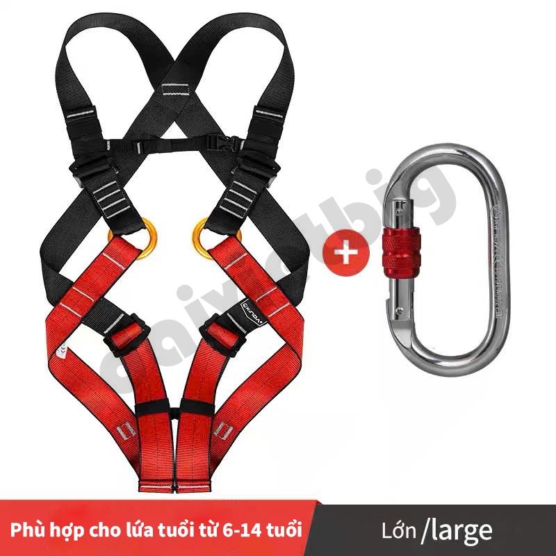 Dây an toàn leo núi ngoài trời cho trẻ em Xinda, dây an toàn toàn thân, dây bảo vệ an toàn