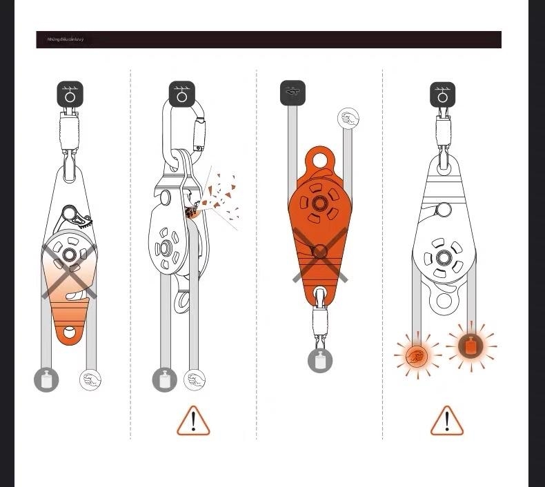Bộ Ròng rọc Nâng Đa Năng Tự Khóa Ngoài trời XINDA (XINDA Outdoor Equipment).
